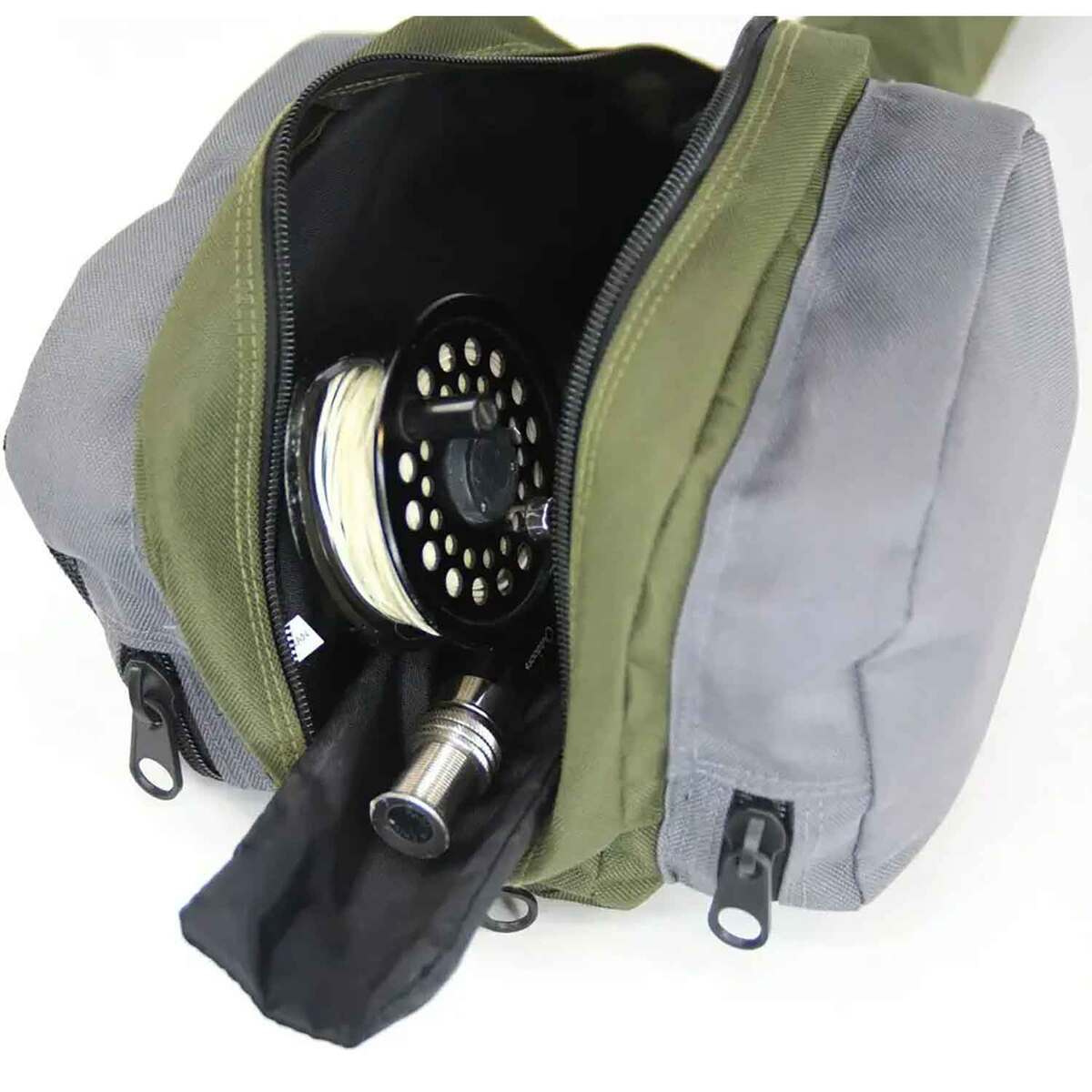 B W Sports 2pc 9ft Dual Fly Fishing Rod and Reel Combo Case - Olive/Gray, 56in - Olive/Gray B W Sports 2pc 9ft Dual Fly Fishing Rod and Reel Combo Case - Olive/Gray, 56in - Olive/Gray