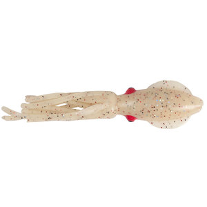 B2 Squid U3 Soft Plastic Squid Bodies Squid Skirt - Triple Glow Red, 5in