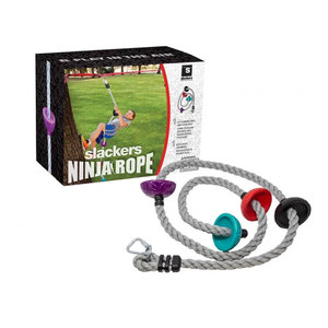 b4 Adventure Slackers Ninja 8ft Climbing Rope Obstacle with Foot Holds