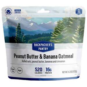 Backpacker's Pantry Peanut Butter and Banana Oatmeal - 1 Serving