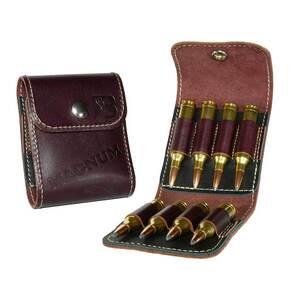 Bandera Leather Ammo Case – Brown – 8 Magnum Loops