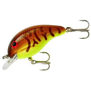 Bandit Series 100 Shallow Diving Crankbait - Brown Crawfish/Chartreuse Belly, 1/4oz, 2in