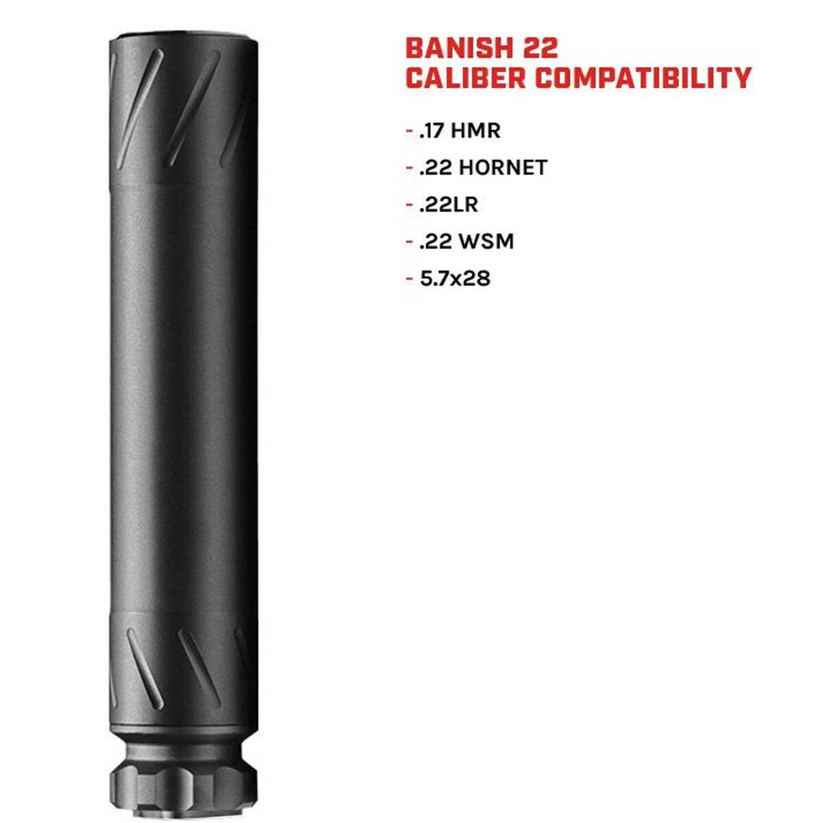 Banish 22 Suppressor - Black Banish 22 Suppressor - Black
