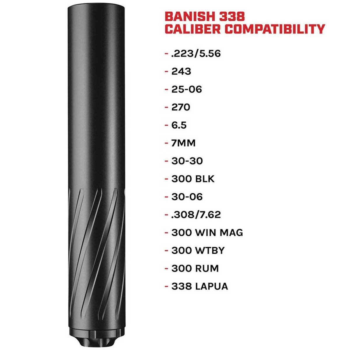 Banish 338 Suppressor Banish 338 Suppressor