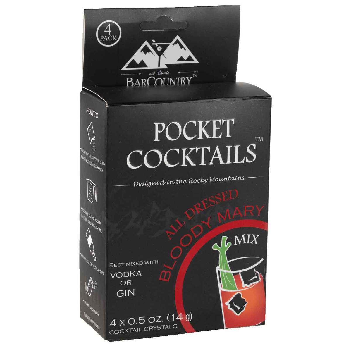 BarCountry Pocket Cocktails All-Dressed Bloody Mary BarCountry Pocket Cocktails All-Dressed Bloody Mary
