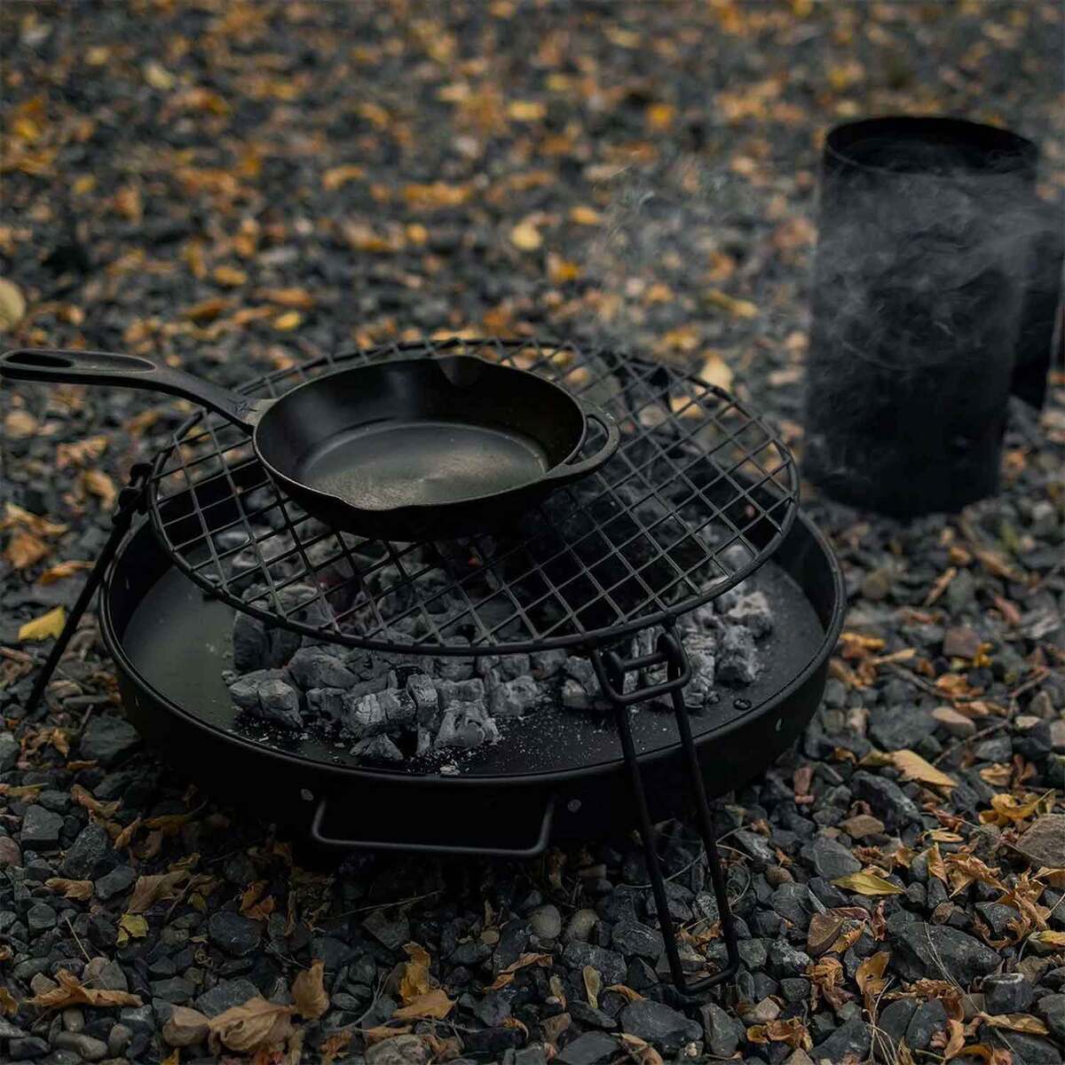 Barebones Circular Fire Pit Grill Grate - Black Barebones Circular Fire Pit Grill Grate - Black