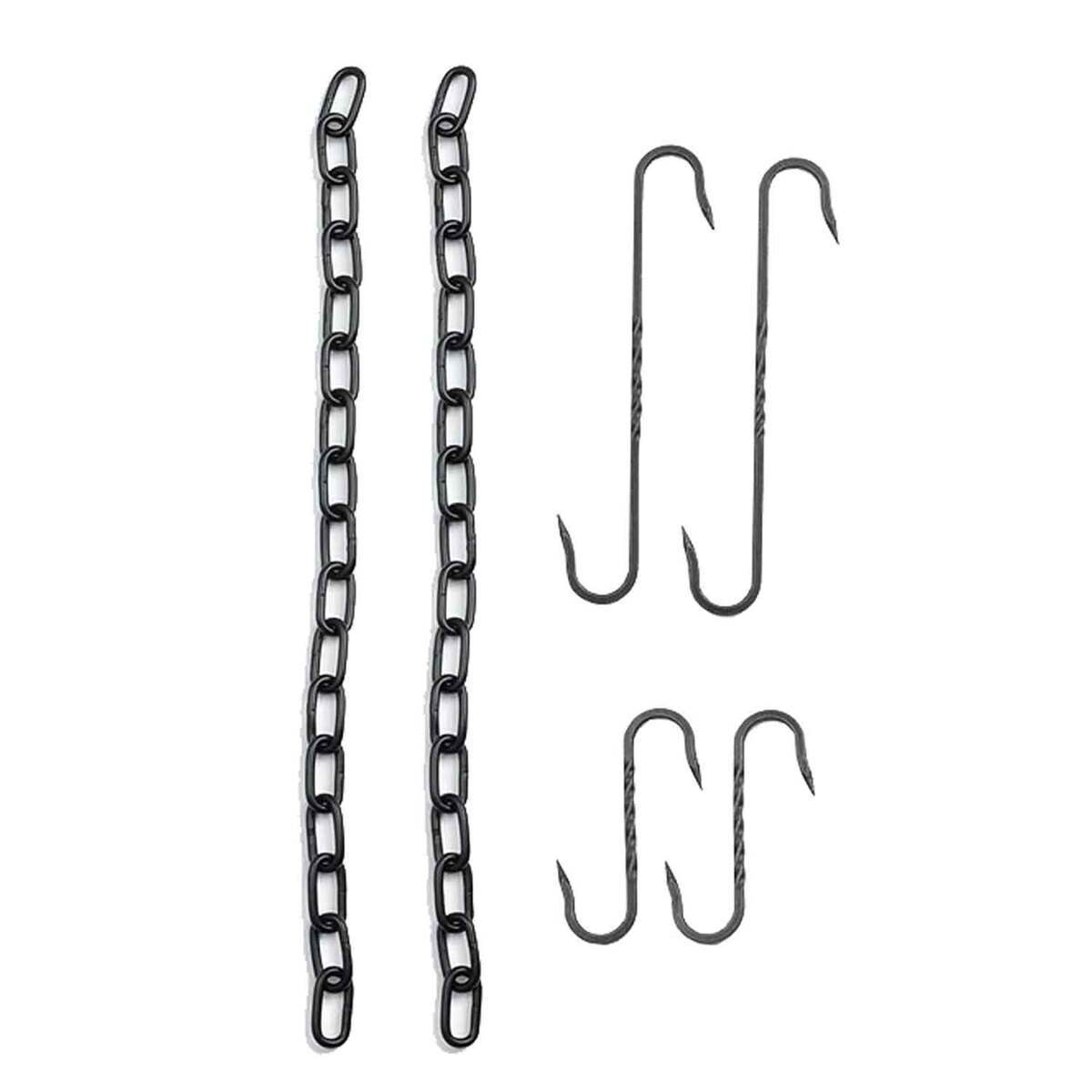 Barebones Cowboy Grill S-Hook and Chain Kit - Black Barebones Cowboy Grill S-Hook and Chain Kit - Black