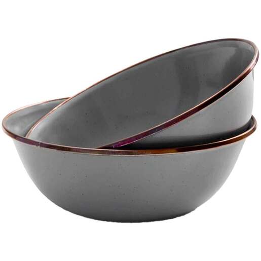 Barebones Enamel Bowl Set - Charcoal - Barebones