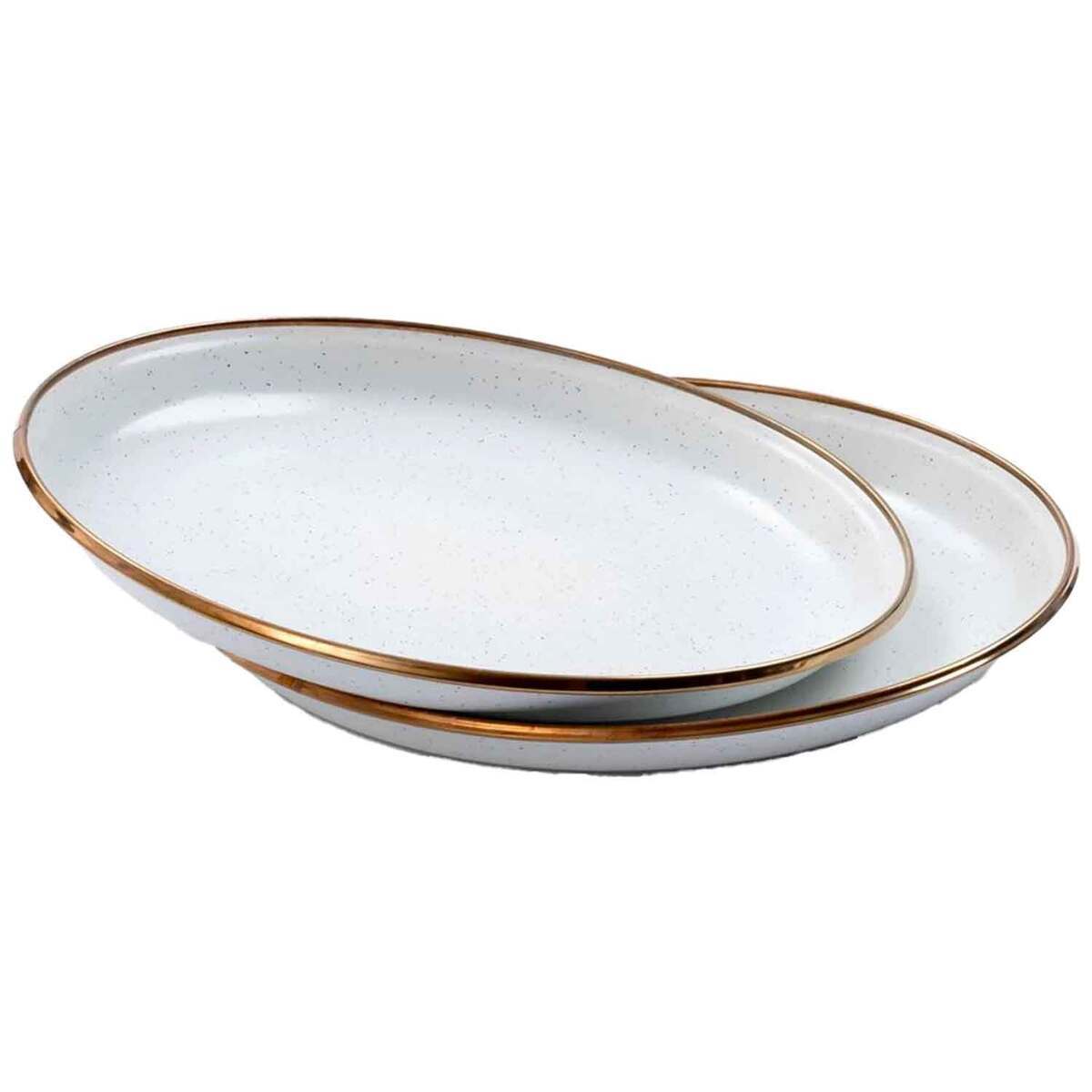 Barebones Enamel Deep Plate Set Barebones Enamel Deep Plate Set