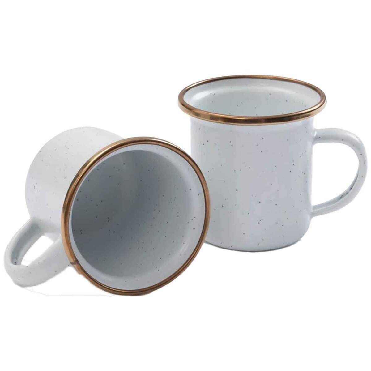 Barebones Enamel Espresso Cup Set Barebones Enamel Espresso Cup Set