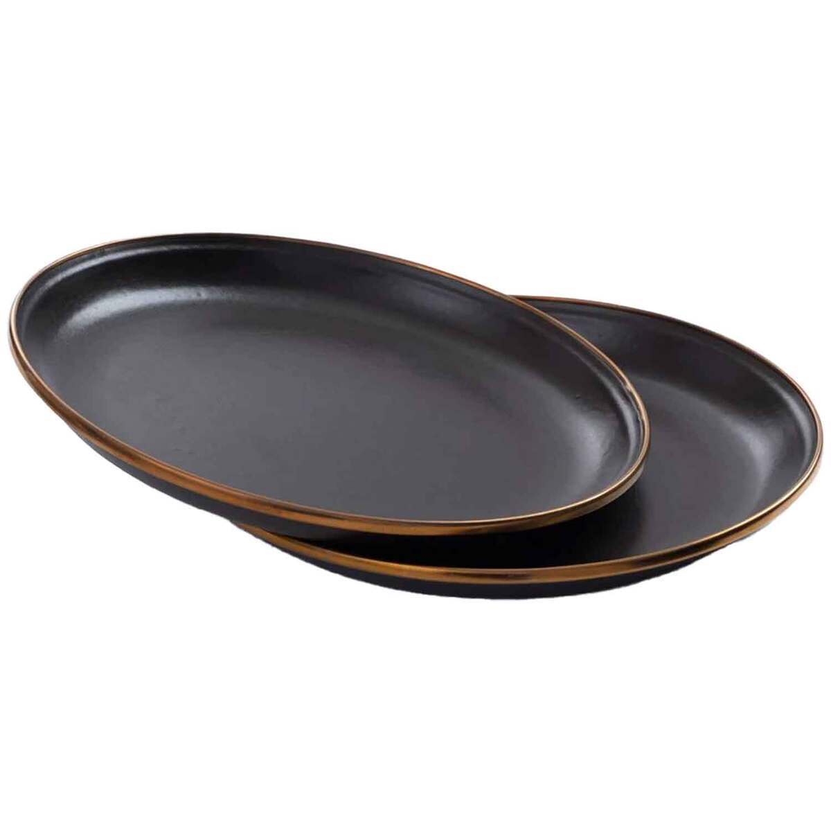 Barebones Enamel Salad Plate Set Barebones Enamel Salad Plate Set