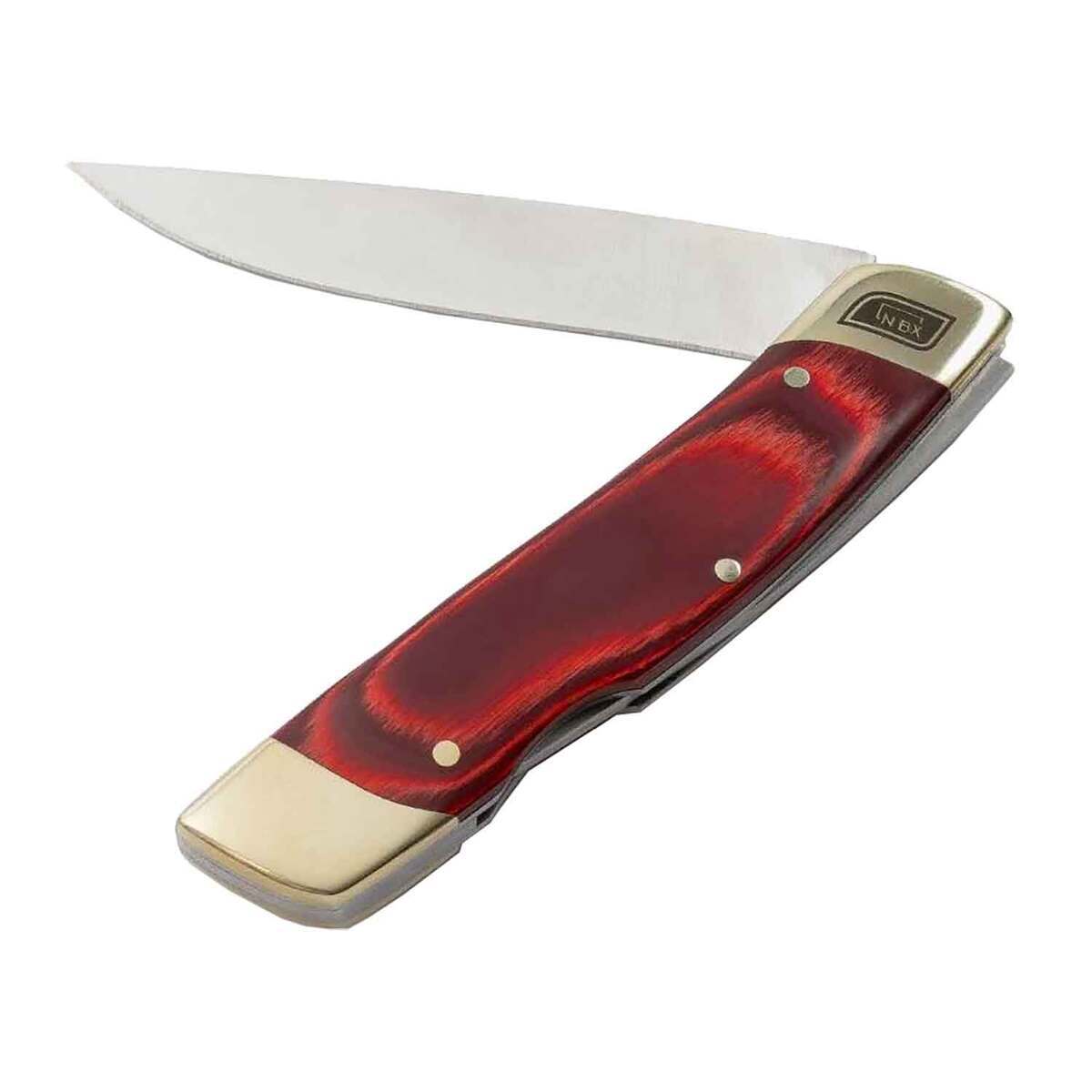 Barebones NoBox 4 inch Folding Knife - Red Barebones NoBox 4 inch Folding Knife - Red