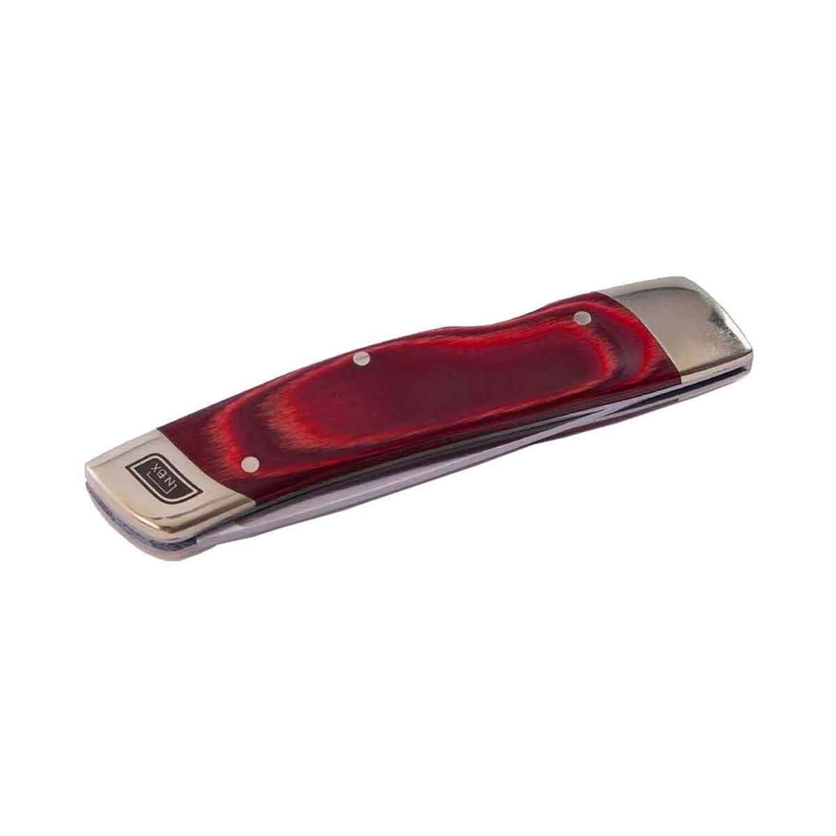 Barebones NoBox 4 inch Folding Knife - Red Barebones NoBox 4 inch Folding Knife - Red