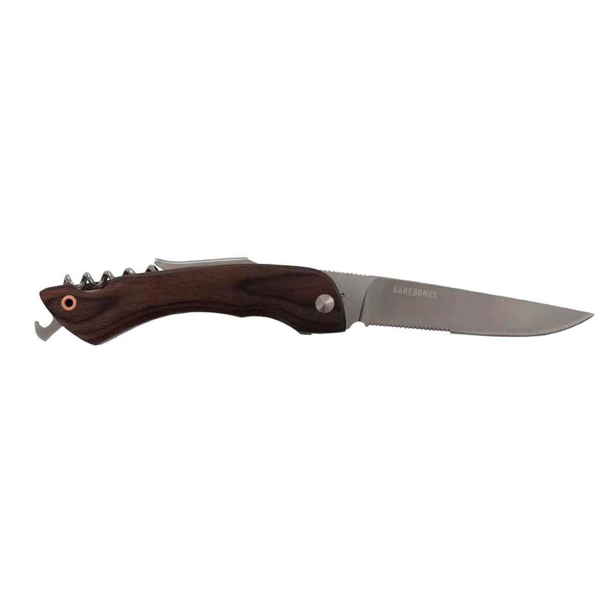 Barebones Provisions Corkscrew 4 inch Folding Knife - Brown Barebones Provisions Corkscrew 4 inch Folding Knife - Brown