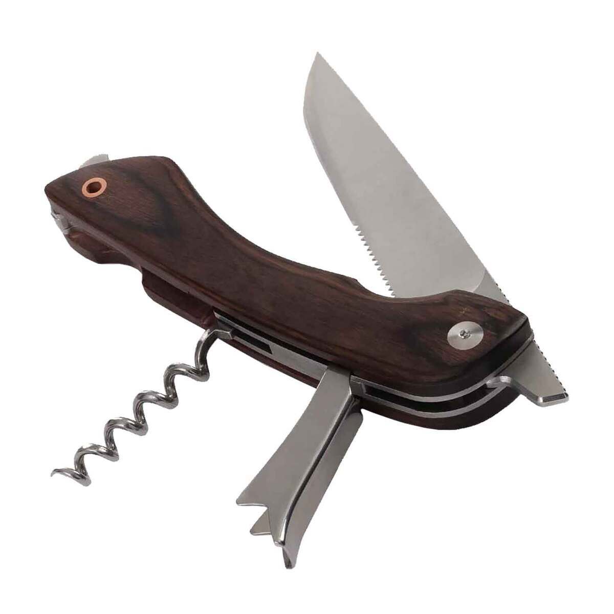 Barebones Provisions Corkscrew 4 inch Folding Knife - Brown Barebones Provisions Corkscrew 4 inch Folding Knife - Brown