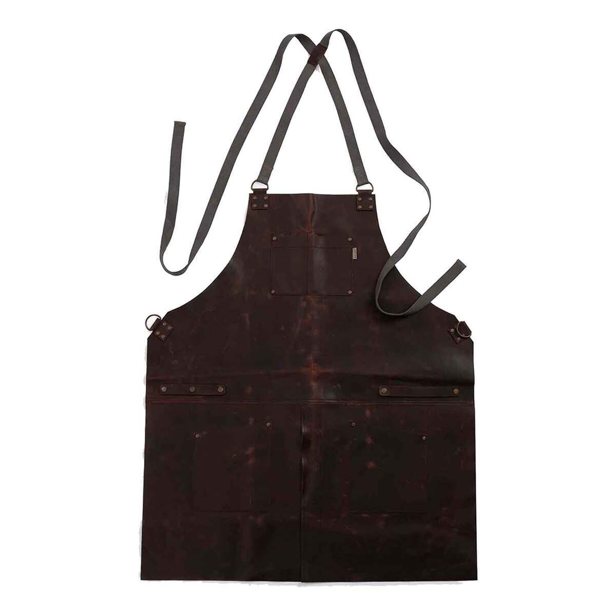 Barebones Tradesman Leather Apron - Brown Barebones Tradesman Leather Apron - Brown