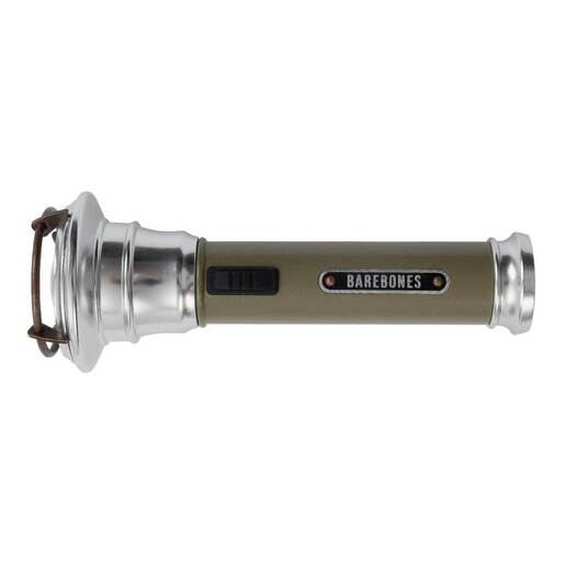 Barebones Vintage Full Size Flashlight - Olive Drab
