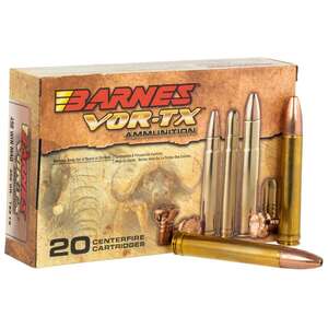 Barnes Bullets VOR-TX Safari 458 Winchester Magnum 450Gr TSXFB Rifle Ammo - 20 Rounds