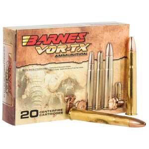 Barnes Bullets VOR-TX Safari 470 Nitro Express 500Gr TSXFB Rifle Ammo - 20 Rounds