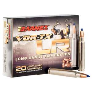 Barnes Bullets VOR-TX Long Range 375 Remington Ultra Magnum 270gr LRXBT Rifle Ammo - 20 Rounds