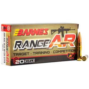 Barnes Bullets Range AR 300 AAC Blackout 90gr OTFB Rifle Ammo - 20 Rounds