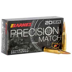 Barnes Bullets Precision Match 260 Remington 140gr OTMBT Rifle Ammo - 20 Rounds Barnes Bullets Precision Match 260 Remington 140gr OTMBT Rifle Ammo - 20 Rounds