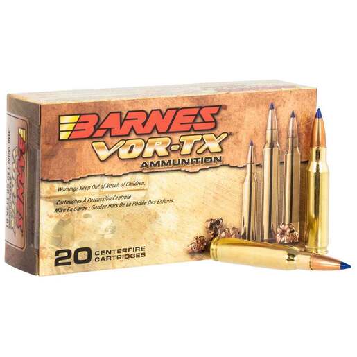 Barnes Bullets VOR-TX 308 Winchester 130gr TSXBT Rifle Ammo Ammo - 20 Rounds 20 Rounds Ammo