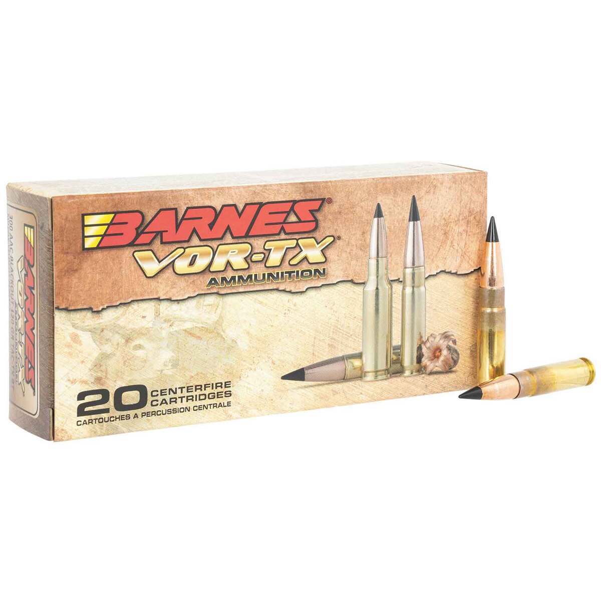Barnes Vortex Expanded Barnes Bullets VOR-TX 300 AAC Blackout 120gr TTXBT Rifle Ammo - 20 ...