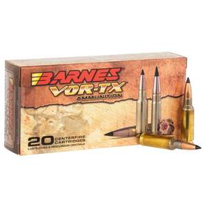 Barnes Bullets VOR-TX 6.5 Grendel 115gr TSXBT Rifle Ammo - 20 Rounds