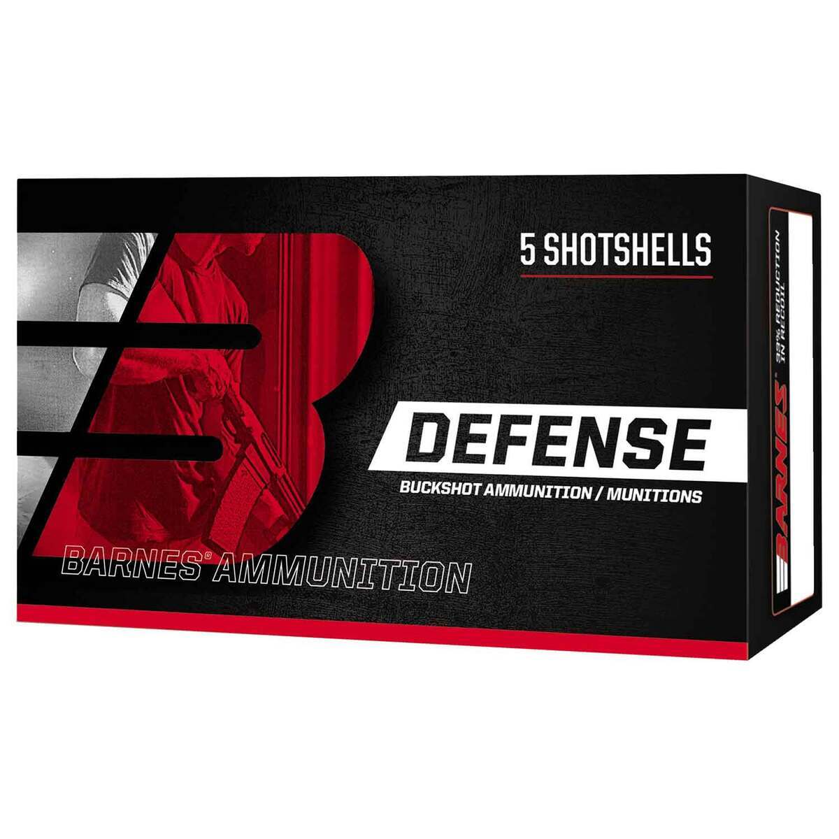 Barnes Defense 12 Gauge 2-3/4in #00 Buck Buckshot Shotshells - 5 Rounds ...