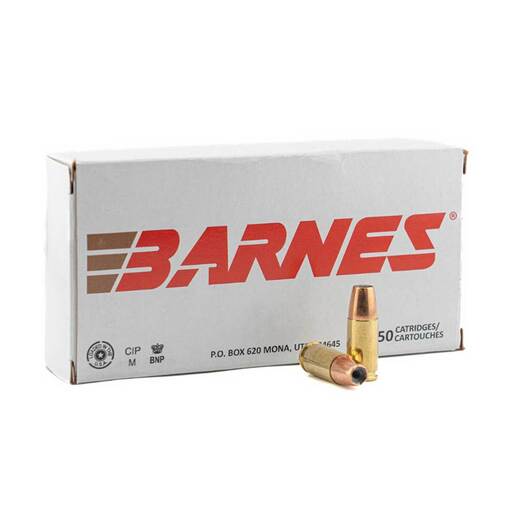 Barnes Defense 9mm Luger 115gr JHP Handgun Ammo Ammo - 20 Rounds 20 Rounds Ammo