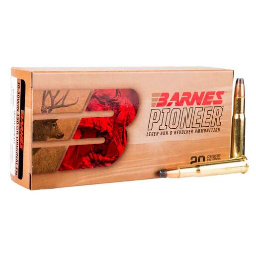 Barnes Bullets Pioneer 30-30 Winchester 190gr Barnes Original Centerfire Rifle Ammo Ammo - 20 Rounds 20 Rounds Ammo