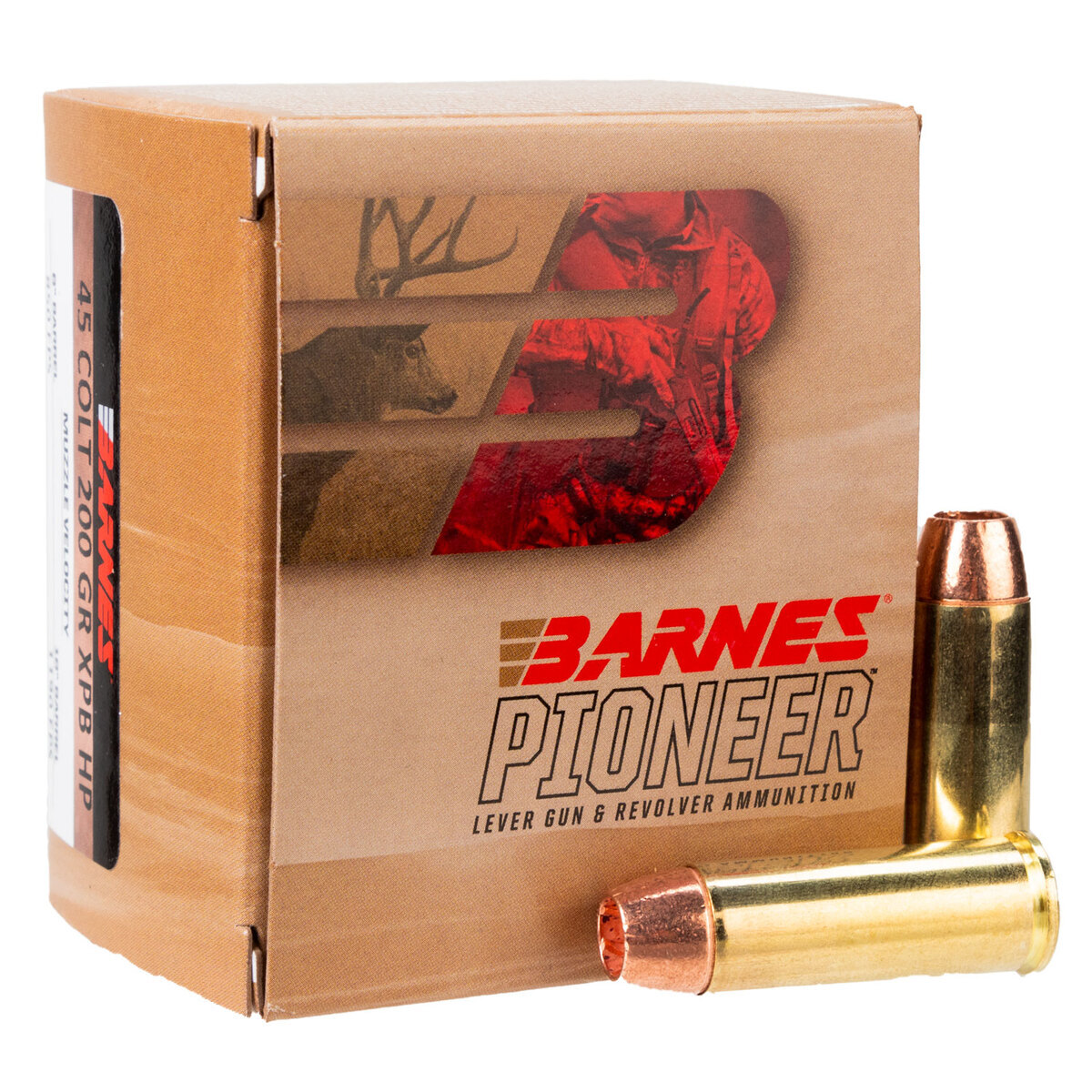 Barnes Bullets Pioneer 45 (Long) Colt 200gr XPB Handgun Ammo - 20 Rounds Barnes Bullets Pioneer 45 (Long) Colt 200gr XPB Handgun Ammo - 20 Rounds