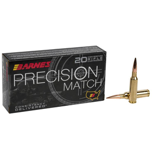 Barnes Precision Match 6.5 Creedmoor OTM BT Rifle Ammo - 20 Rounds