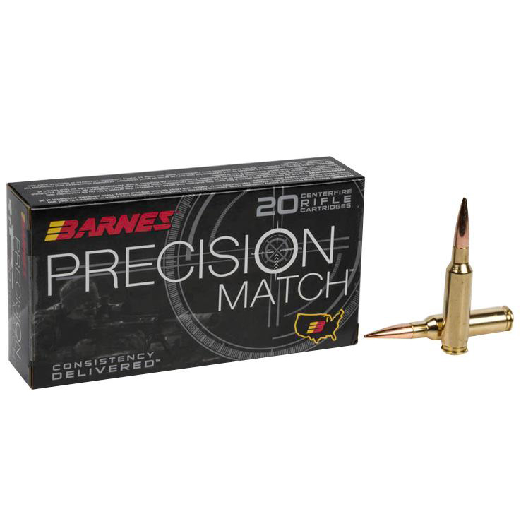 Barnes Precision Match 6.5 Creedmoor OTM BT Rifle Ammo - 20 Rounds Barnes Precision Match 6.5 Creedmoor OTM BT Rifle Ammo - 20 Rounds