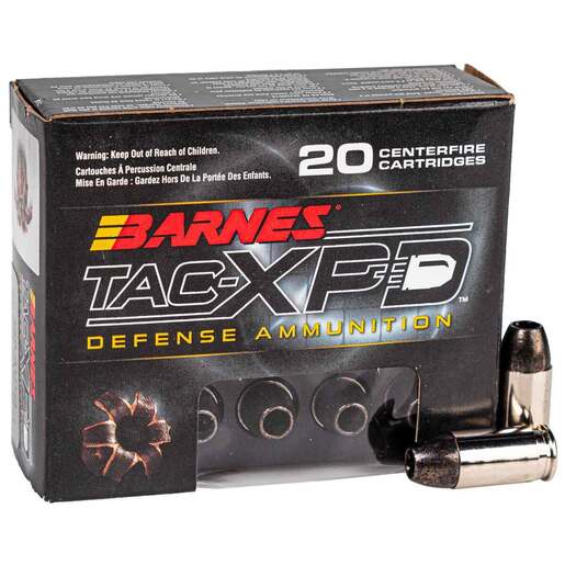 Barnes TAC-XPD Defense 380 Auto (ACP) 80gr TAC XPD Handgun Ammo Ammo - 20 Rounds 20 Rounds Ammo