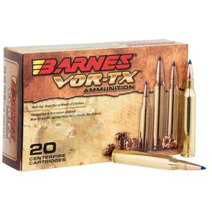 Barnes VOR-TX 25-06 Remington 100gr TSX BT Rifle Ammo - 20 Rounds Barnes VOR-TX 25-06 Remington 100gr TSX BT Rifle Ammo - 20 Rounds