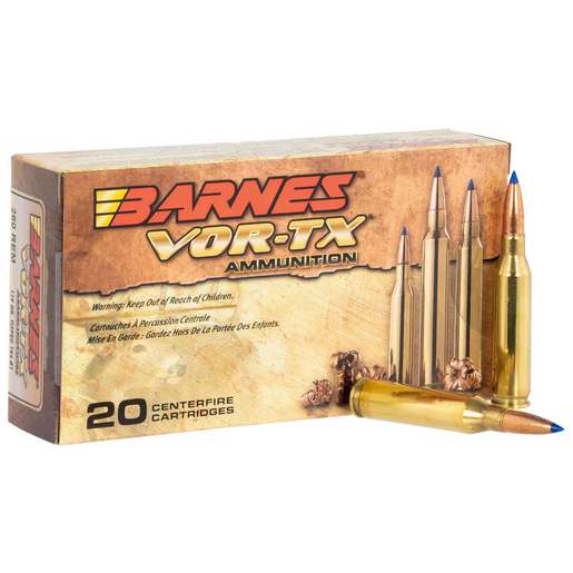 Barnes VOR-TX 260 Remington 120gr TSX BT Rifle Ammo – 20 Rounds