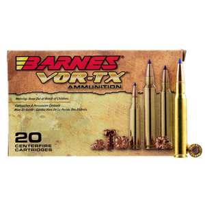 Barnes VOR-TX 30-06 Springfield 168gr TSX BT Rifle Ammo - 20 Rounds Barnes VOR-TX 30-06 Springfield 168gr TSX BT Rifle Ammo - 20 Rounds