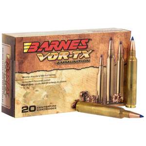 Barnes VOR-TX 300 Remington Ultra Magnum 165gr TSX BT Rifle Ammo - 20 Rounds Barnes VOR-TX 300 Remington Ultra Magnum 165gr TSX BT Rifle Ammo - 20 Rounds
