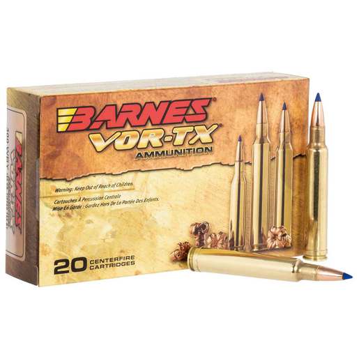 Barnes VOR-TX 300 Weatherby Magnum 180gr TSX BT Rifle Ammo – 20 Rounds