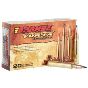 Barnes VOR-TX 338 Winchester Magnum 225gr TSX BT Rifle Ammo - 20 Rounds