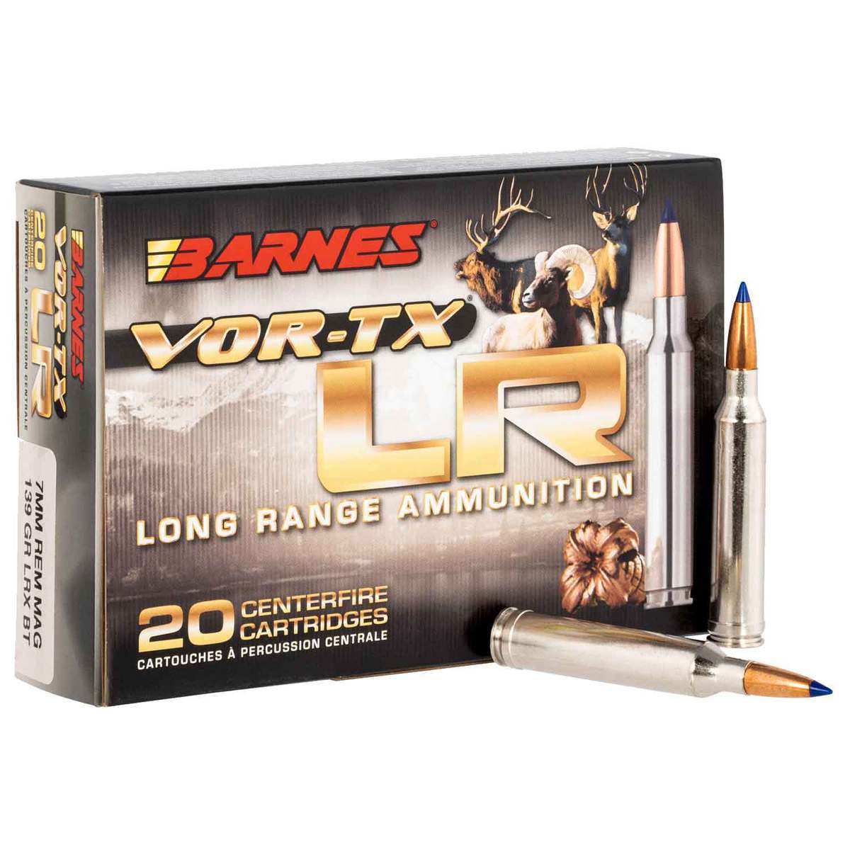 Barnes VOR-TX LR 7mm Remington Magnum 139gr LRX BT Rifle Ammo - 20 Rounds Barnes VOR-TX LR 7mm Remington Magnum 139gr LRX BT Rifle Ammo - 20 Rounds
