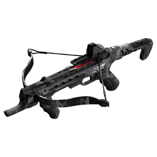 Barnett Demun Accu Strike Pro Black Camo Crossbow – Package – Camo Black