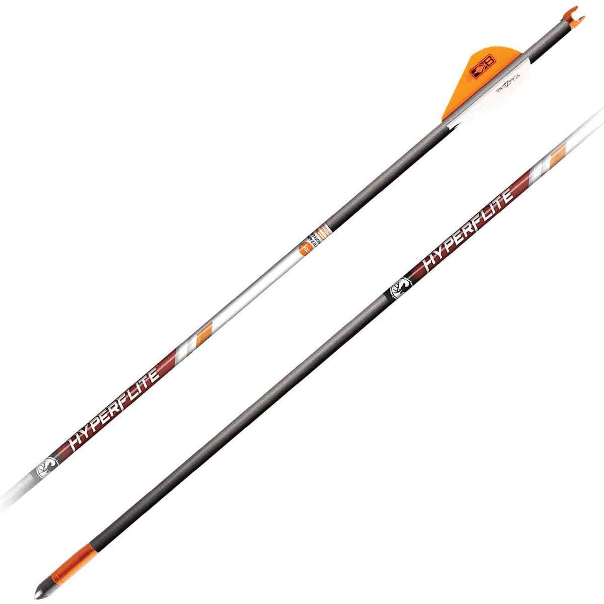 Barnett HyperFlite 22in Carbon Crossbow Bolts - 5 Pack - Gray Barnett HyperFlite 22in Carbon Crossbow Bolts - 5 Pack - Gray
