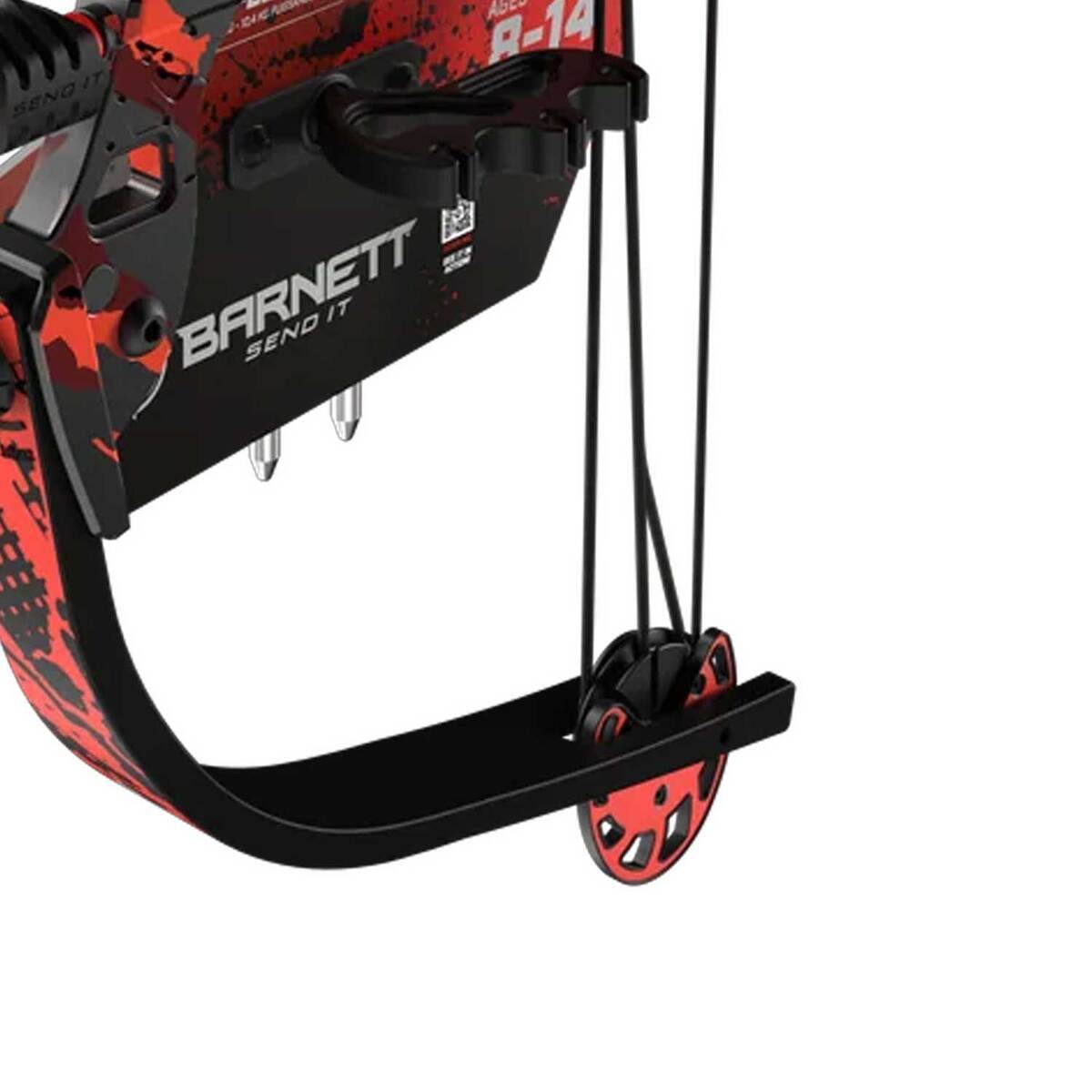 Barnett Tomcat G3 17-22lbs Right Hand Red Youth Compound Bow - Package - Red Barnett Tomcat G3 17-22lbs Right Hand Red Youth Compound Bow - Package - Red