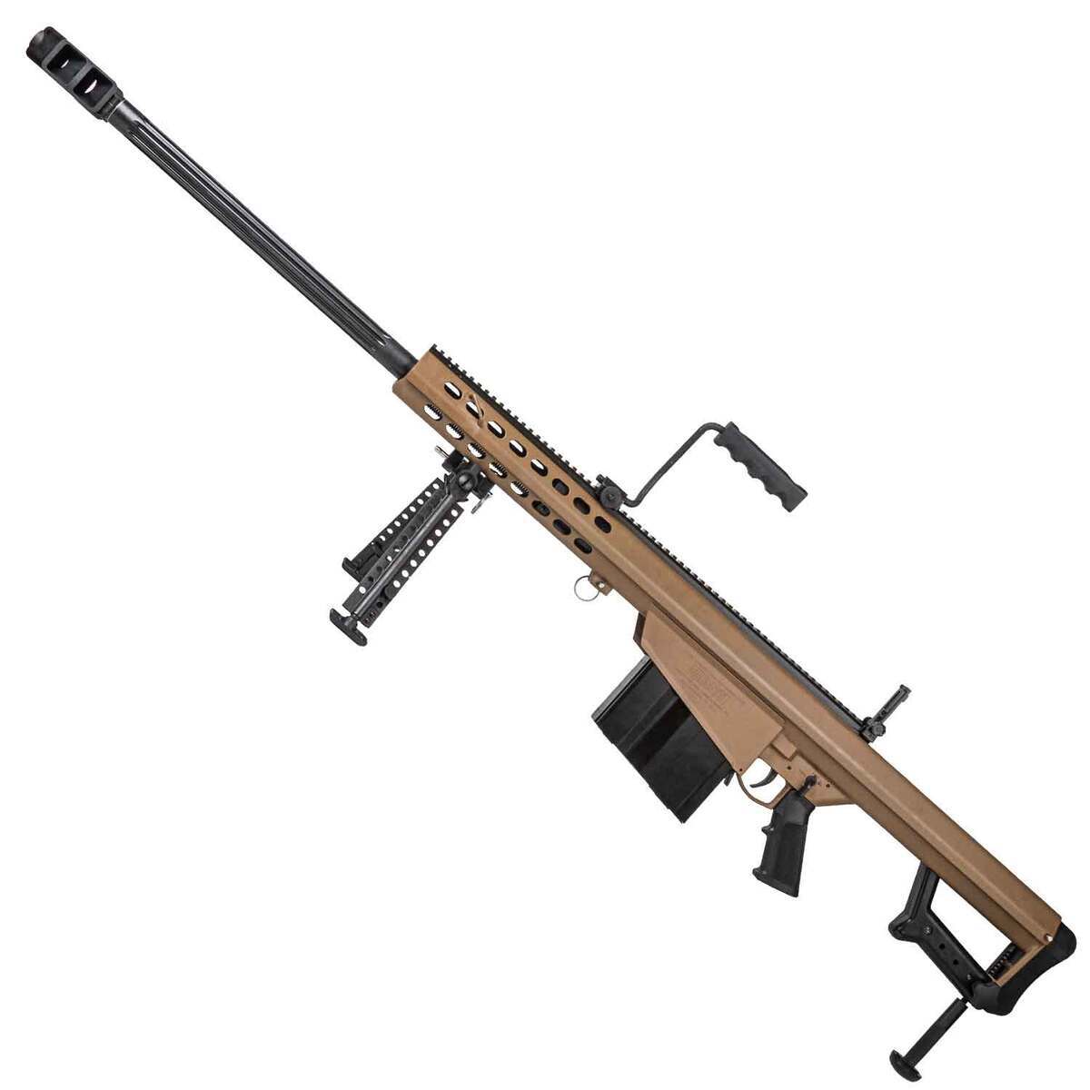 Barrett M82 A1 50 BMG 29in FDE Cerakote Semi Automatic Modern Sporting Rifle - 10+1 Rounds - Tan Barrett M82 A1 50 BMG 29in FDE Cerakote Semi Automatic Modern Sporting Rifle - 10+1 Rounds - Tan