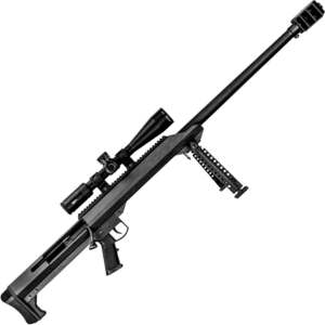 Barrett M99 with Vortex Viper PST Gen2 5-25x56mm Scope Black Bolt Action Rifle - 50 BMG