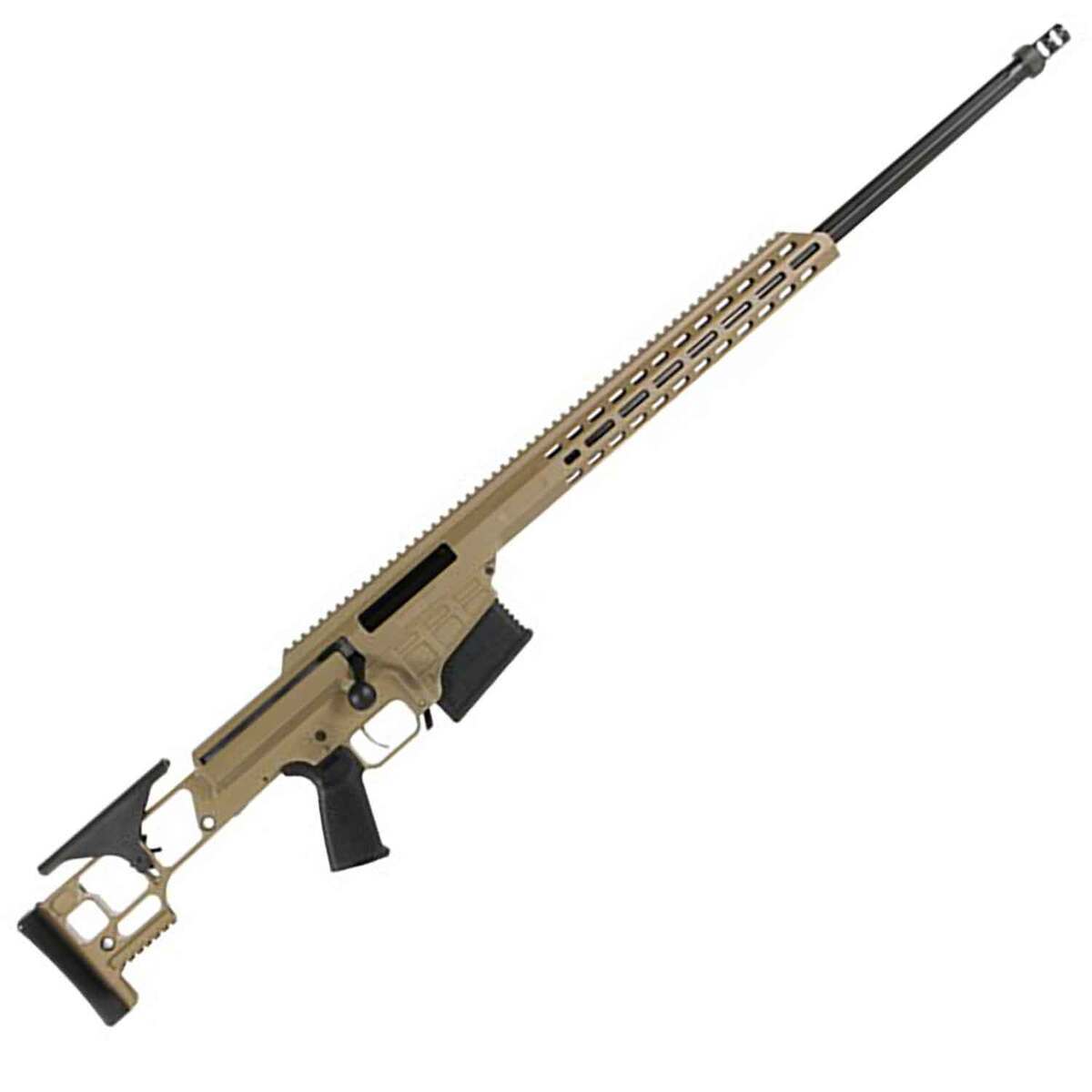 Barrett MRAD Flat Dark Earth Cerakote Bolt Action Rifle - 300 PRC - 26in - Tan Barrett MRAD Flat Dark Earth Cerakote Bolt Action Rifle - 300 PRC - 26in - Tan