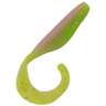 Bass Assassin Walleye Curly Shad Soft Minnow Bait - Electric Chicken, 4in - Electric Chicken